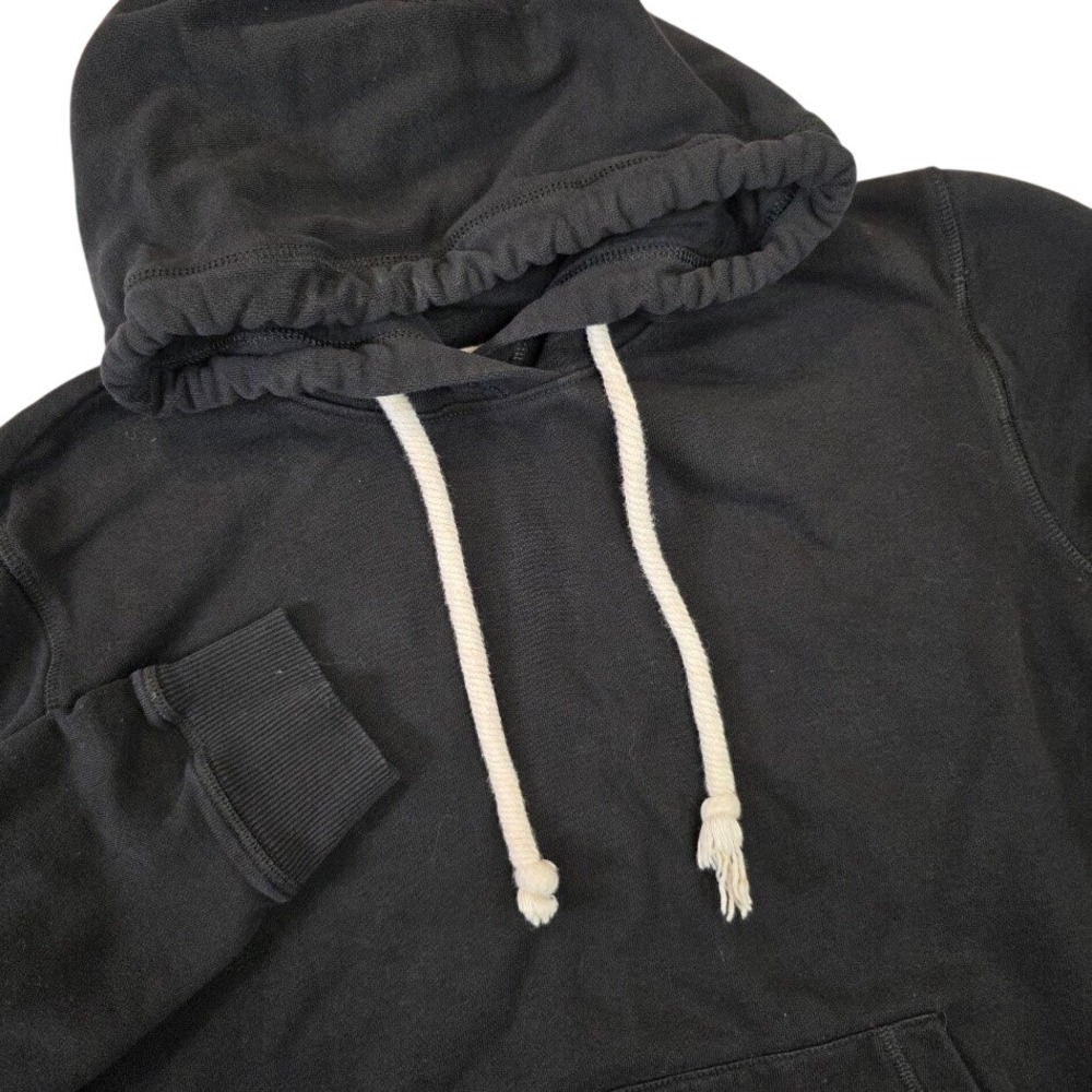 Pact Unisex S Hoodie Black Organic Cotton Pullover Drawstring Kangaroo Pocket